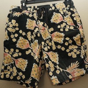 KATIN Elastic Waist Shorts Surf M Mens Floral